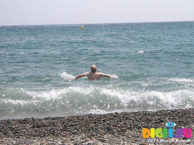 P6171289 Marijn swimming in the sea